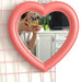 Love Mirror Wall Mounted Dual-Use Makeup Vanity Mirror Girl Room Wall Decoration Mirror