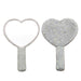 Luxury Diamond Blob Mirror Love Heart Handle Vanity Make Up Mirror