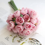 Silk Flowers Peony Artificial Flowers Rose Bouquet Wedding Home Decoration