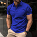 Men's Casual Short-Sleeved Polo T-Shirt Rowan Collar Breathable T-Shirt
