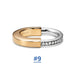 Women's Luxury Bracelet Earrings Ring Rotating Diamond Open Irregular Jewelry
