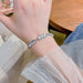 Titanium Steel Bracelet Classic Transparent Crystal Women's Bracelet Jewelry