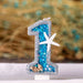 Birthday Candle Mermaid Sparkly Blue Seafish Party Decoration Candles