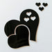3D Acrylic Wall Stickers Hearts Fashion Decals Self-Adhesive Wall Decor Mirror Ornaments