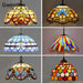 Vintage Tiffany Pendant Lights Stained Glass Hanging Lamp Home Decor
