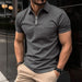Men's Casual Short-Sleeved Polo T-Shirt Rowan Collar Breathable T-Shirt