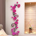 3D Acrylic Wall Stickers Creative Decorative Floral 3D Wall Stickers Home Decor