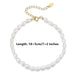 Natural Freshwater Pearl Choker Necklace Women Link Chain Necklac Jewelry