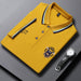 Men's Polo Tee Tops Luxury Embroidered Cotton Lapel Collar Short Sleeves T-Shirts