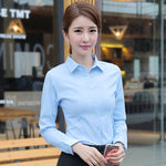 Women Shirts Long Sleeve Tops Office Lady Blouses Shirts