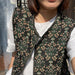 Ethnic Style Women Vintage Floral Short Vest Jacket Loose Casual Sleeveless Tops