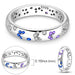 Sterling Silver Sparkling Head Princess Flower Rings Women's Fashion Jewelry