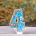 Birthday Candle Mermaid Sparkly Blue Seafish Party Decoration Candles