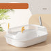 Semi-Enclosed Antler Cat Litter Box High Border Anti-Splash Cat Litter Box