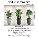 Wall Art Stickers Simulate 3D Potted Green Plants Wallpaper Home Decoration