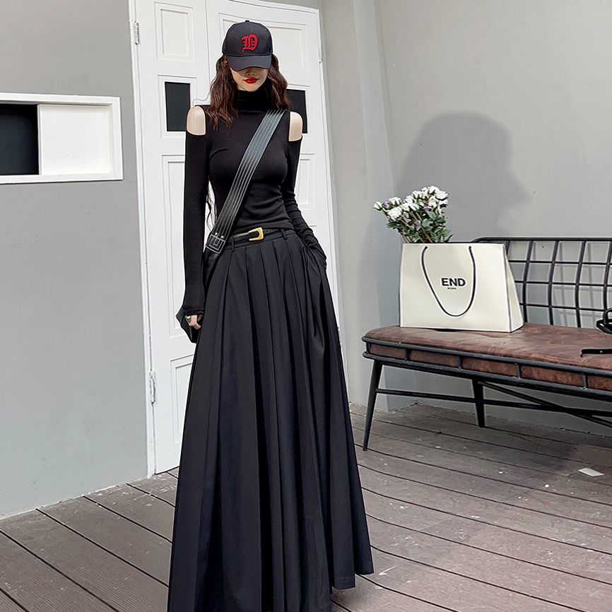 Women's Skirts Spring Solid Simple Stylish Korean Style Long Skirts Atom Oracle Women's Skirts Spring Solid Simple Stylish Korean Style Long Skirts Atom Oracle