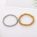 Stainless Steel Beaded Bracelets Jewelry Women's Fashion Elastic Bracelets