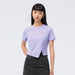 Short Sleeve T-Shirt Women Slim Fit Irregular Pullover Fashion T-Shirt