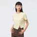 Short Sleeve T-Shirt Women Slim Fit Irregular Pullover Fashion T-Shirt