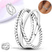 Sterling Silver Sparkling Head Princess Flower Rings Women's Fashion Jewelry