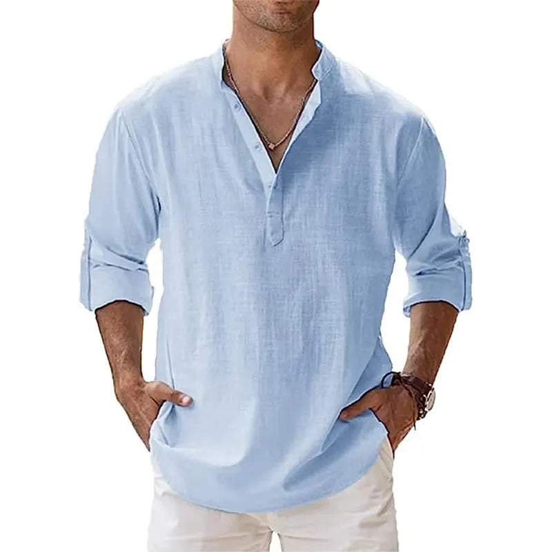 mens beach dress shirts COOFANDY Men's Linen Short Sleeve Button Down Shirt