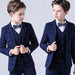 Boys 3 Pieces Suit Set Plaid Wedding Party Suit Kids Formal Tuxedo