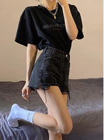 Women's Western-Style Fried Street Denim Shorts