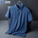 Ice Silk Traceless T-shirt Men's Light Half Sleeve Top Smooth Breathable Tees