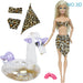 Swimming Rings Swimsuits Bikini Slipper Chair Barbie Doll Accessories Toy