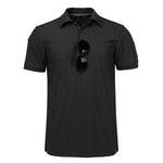 Men's Quick Dry Embroidered Polo T-Shirts Tactical Plain Army T-shirts