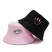 Unisex Bucket Hat Smiley Embroidery Cotton Hip Hop Hat