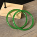 2Pcs/Set Natural Jade Bangles Retro Simple Glass Bangles Women's Jewelry