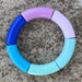 Fishsheep Bohemian Multi Color Acrylic Bamboo Bracelets Women Resin Jewelry