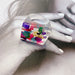 Bohemia Exaggerated Resin Rings Woman Acrylic Punk Jewelry