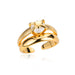 Vintage Zircon Adjustable Rings Women's Stainless Steel Jewelry