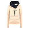 Large Size Faith Print Sweatshirt Hoodies for Comfort and Inspiration