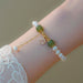 Hollow Pearl Bracelet Good Luck Charm Adjustable Women's Bracelet Jewelry
