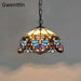 Vintage Tiffany Pendant Lights Stained Glass Hanging Lamp Home Decor