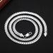 Sterling Silver 18K Gold Plated Flat Chain Necklace Women Fashion Jewelry