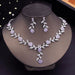 Gorgeous Crystal Tiaras Bridal Jewelry Sets Women's Crown Necklace Earrings Jewelry