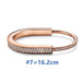 Women's Luxury Bracelet Earrings Ring Rotating Diamond Open Irregular Jewelry