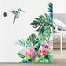Wall Vinyl Stickers Jungle Tropical Plants Palm Leaf Living Room Eco-friendly Decals