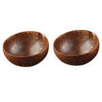 12-15cm Natural Coconut Bowl Set Wooden Bowl Spoon Kitchen Set