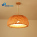 Hand Knitted Bamboo Pendant Lights Weaving Hanging Lamp Garden Home Decor