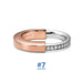 Women's Luxury Bracelet Earrings Ring Rotating Diamond Open Irregular Jewelry