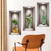 Wall Art Stickers Simulate 3D Potted Green Plants Wallpaper Home Decoration