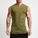 Plain Cotton V-Neck Fitness Tank Top Gym Bodybuilding Sleeveless Vest Tees