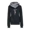 Large Size Faith Print Sweatshirt Hoodies for Comfort and Inspiration
