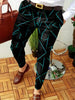 Men's Business Casual Trousers Geometric Pattern Print Straight Long Pants