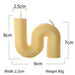 Geometry Unique Candle Wave S Shape Unscented Decorative Candles